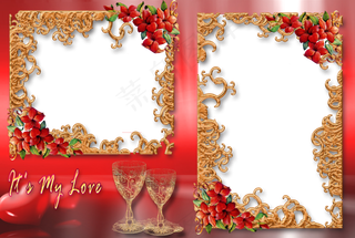 花纹相框素材图片下载