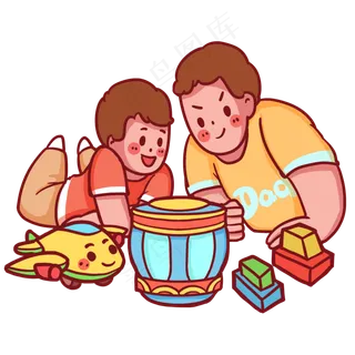 儿童节小孩玩耍 