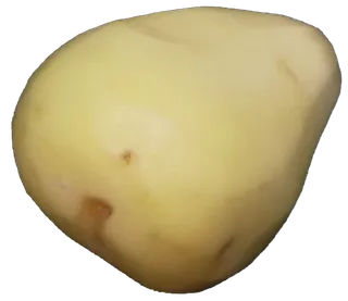 单个削皮新产红心马铃薯土豆洋芋免抠实拍高清摄影元素素材