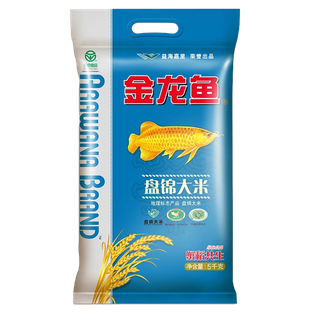 金龙鱼盘锦大米5千克超市商品白底图免抠实物摄影png格式图片透明底