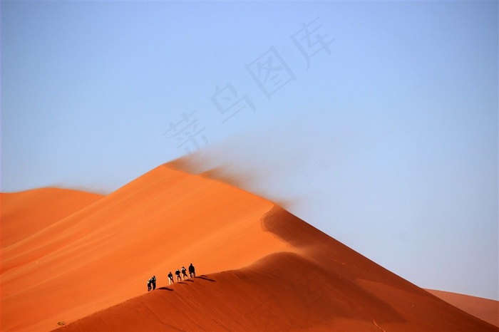 沙漠沙丘飞沙