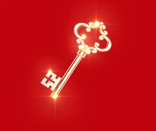 金钥匙免抠素材矢量亮光