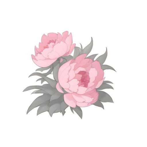 牡丹花芍药免抠(2048x2048)