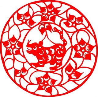 剪纸鼠素材图片