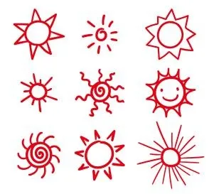 矢量卡通太阳cdr矢量模版下载