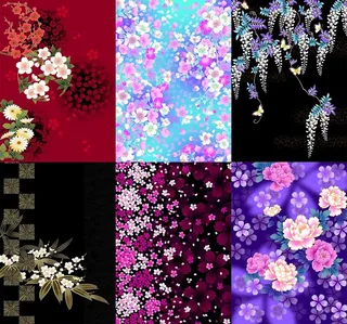 日式和风手绘樱花高清图案