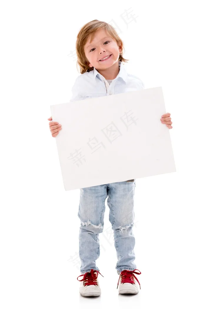 小男孩举牌照图片