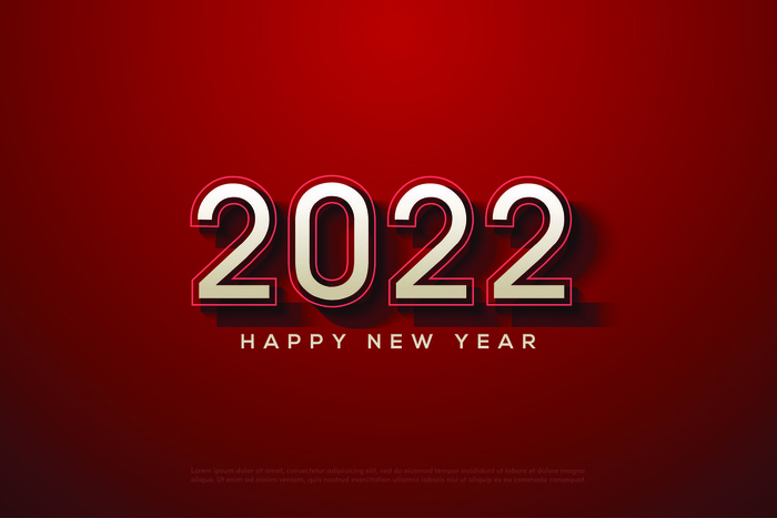 2022创意艺术字体新年虎年圣诞节数字立体质感文字AI矢量设计素材