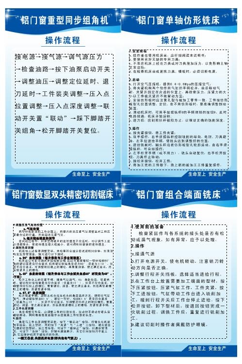机械  操作流程  制度牌  公司牌  展架cdr矢量模版下载