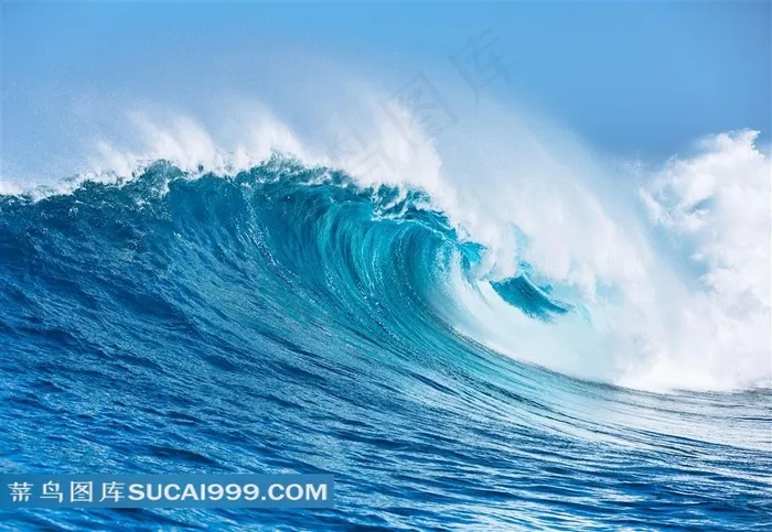 海浪系列 - 美丽翻腾的清新海浪