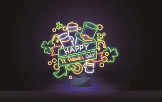 复古霓虹灯图片