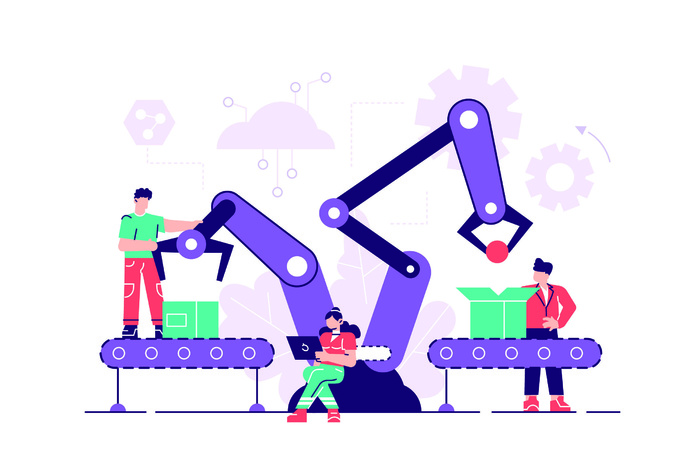 扁平化人物场景办公互联网等距ai矢量设计网页海报UI素材插画eps,ai矢量模版下载