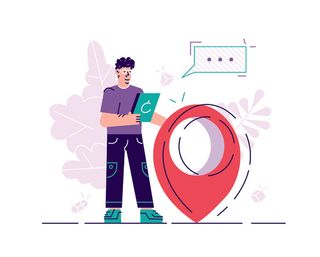 扁平化人物场景办公互联网等距ai矢量设计网页海报UI素材插画