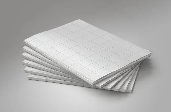 简约画册样机psd模版下载