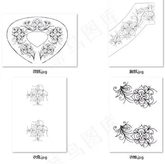 布依族女装经典绣花A款全套高清图案
