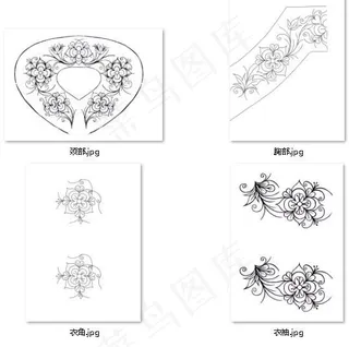 布依族女装经典绣花A款全套高清图案