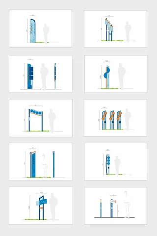 全*代乐园景区游乐园导视牌设计