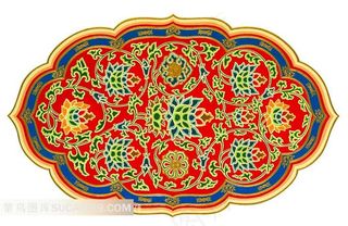 中国传统建筑房梁莲花纹饰图案