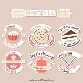 免抠烘培食品标签