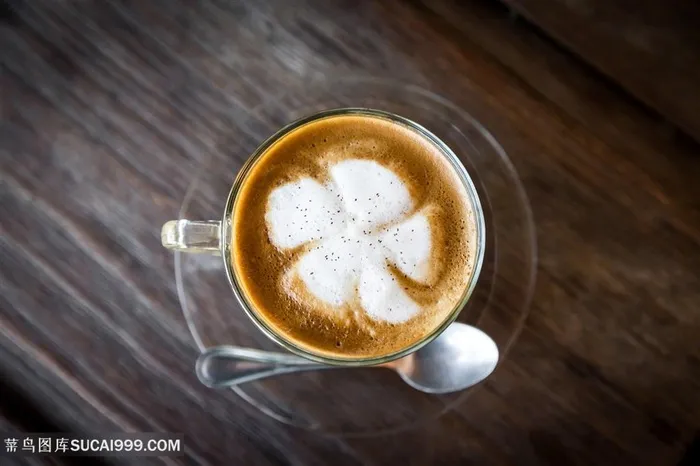 花朵拉花手办咖啡