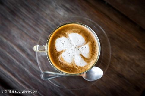 花朵拉花手办咖啡