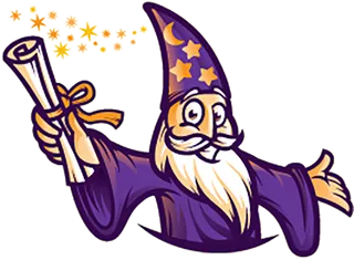 卡通素材巫师简笔