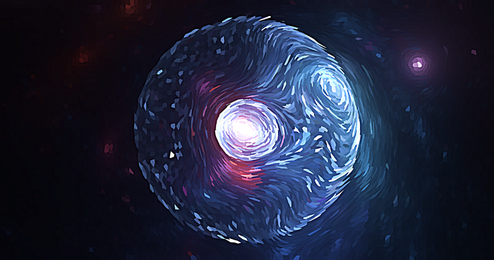 梵高星空质感的太空宇宙底纹背景