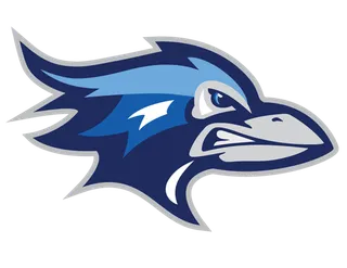 蓝色鸟图卡通线条图