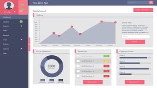可视化大数据科技网页后台管理图表软件AI界面PSD模版素材源文件