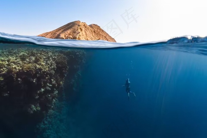 海里的风景图