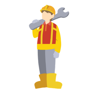 手绘卡通可爱人物艺术字5.1五一劳动节海报节日设计素材PNG免抠图