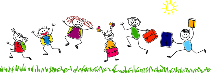 少儿兴趣班线条孩子开心简笔