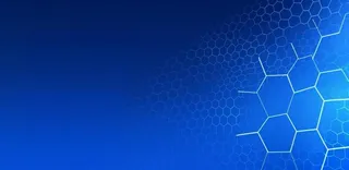 蓝色科技六边形几何形背景