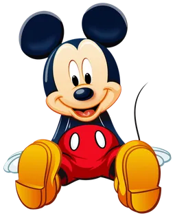 坐姿米老鼠卡通人物卡通素材