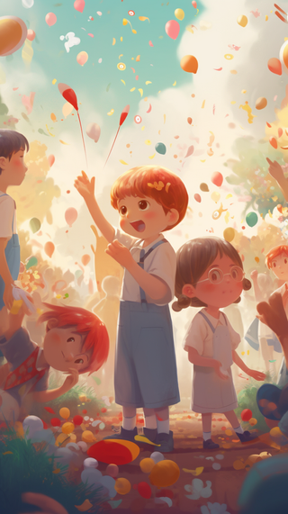 儿童 节日 快乐 热闹 开心