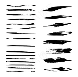 笔触 笔画 毛笔