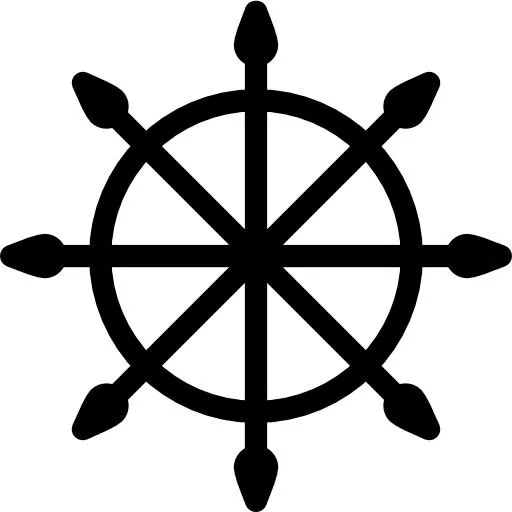 PNG船轮舵免抠(512x512)