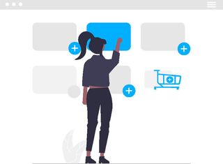 2.5d加购物车插画小图标素材