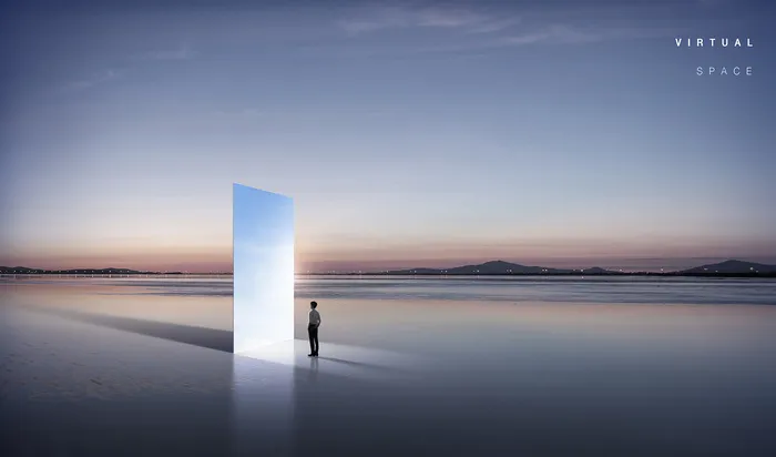 大气未来建筑空间设计PSD分层素材psd模版下载