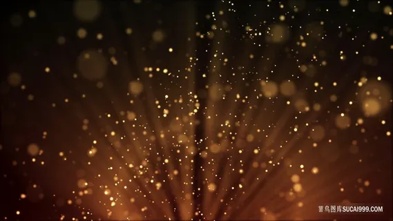 黑金色渐变粒子扩散炫光光斑背景