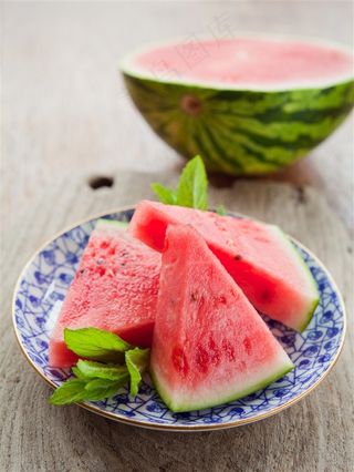 红色美味的西瓜