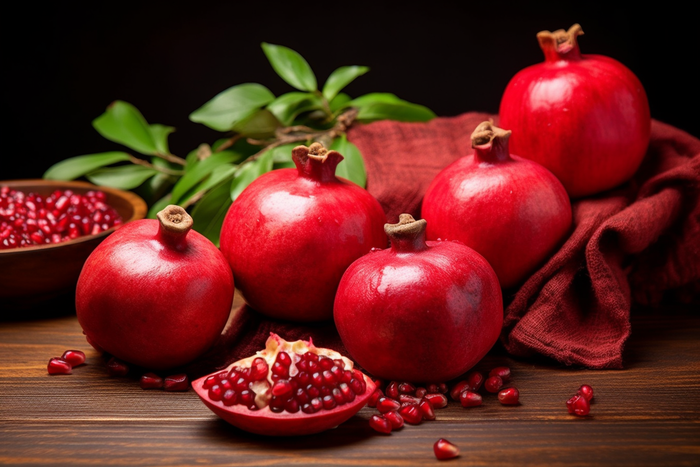 红石榴水果摄影图