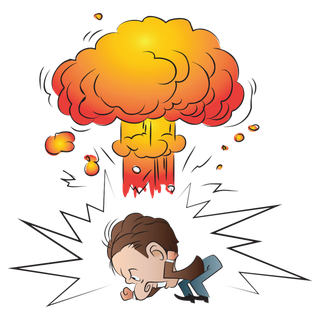 生气爆炸卡通