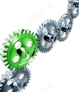 金属立体齿轮图片素材