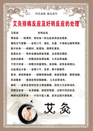 艾灸排病反应cdr矢量模版下载