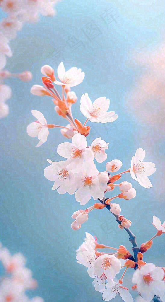 粉色樱花花朵立春惊蛰春分(816x1488)