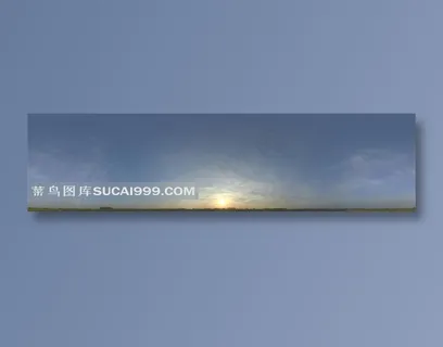 光芒万丈的晴朗天空