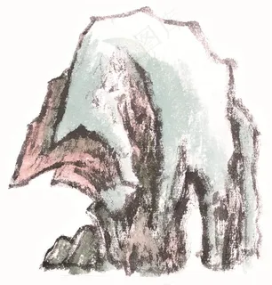 大山石头美图国画素材 大山石头美图国画素材