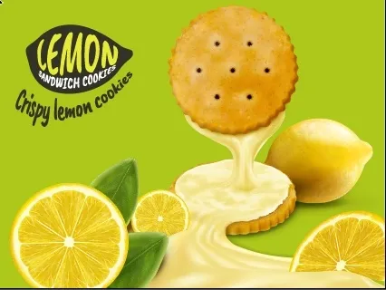 设计广告柠檬饼干