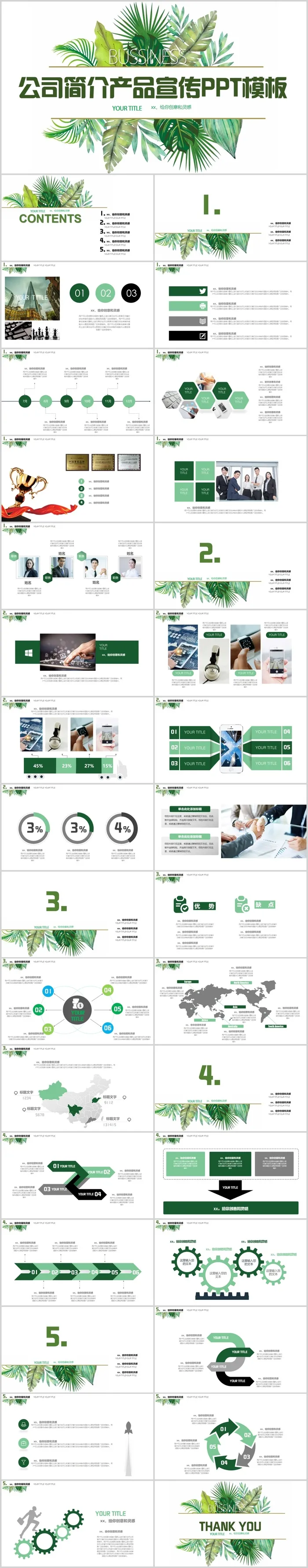 公司介绍 产品宣传 品牌展示 企业文化 PPT模板